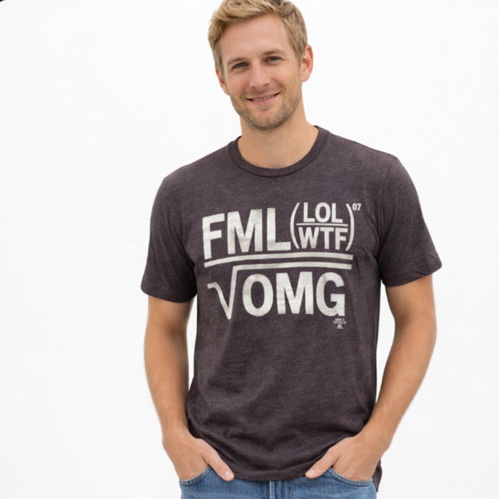 Lucky7 Grey Fun Graphic T-shirt ab